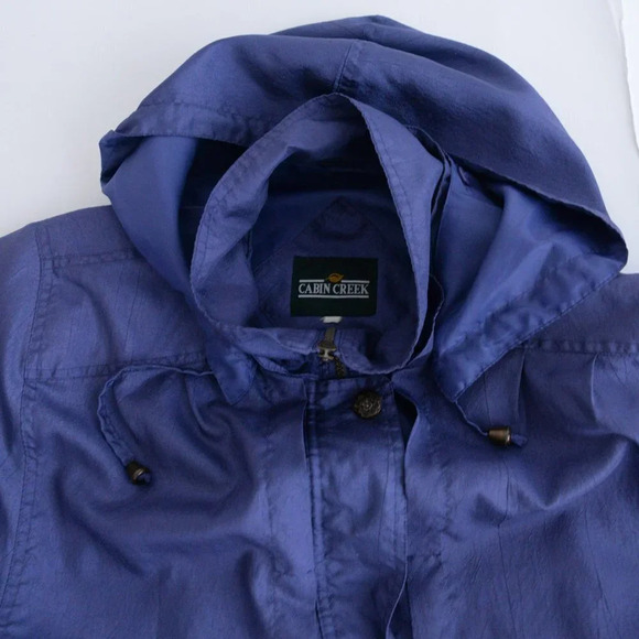 Vintage Cabin Creek Purple Utility Jacket with Hood - Picture 9 of 13